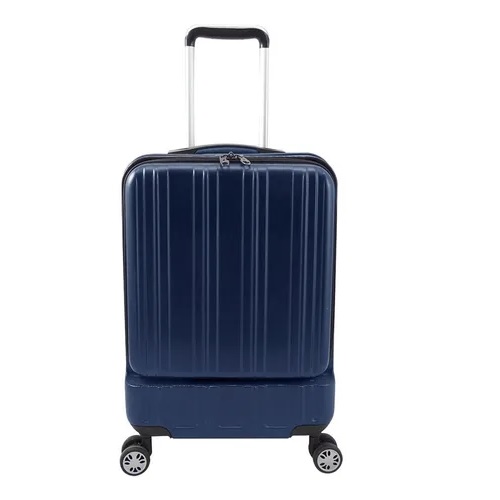 Maleta Vertical De 20 Con Porta Laptop Azul Abs Peaktour